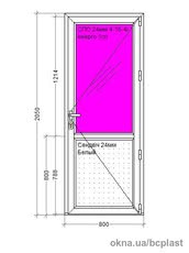 Двери металлопластиковые