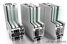 Система алюминиевых термоизолированных профилей для оконно-дверных конструкций BRAZCON W 75