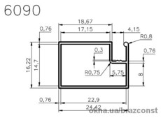 Дверная москитная система 17*25