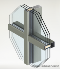 Стоечно-ригельная система BRAZCON SR-50