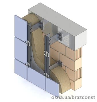 Система навісного фасаду BRAZCON SVF-L