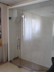 Цельностеклянные перегородки