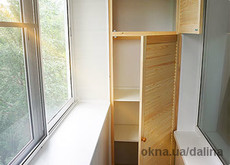 Металлопластиковая лоджия AFT Vista 1400*2500 4-х створчатая с двумя открываниями