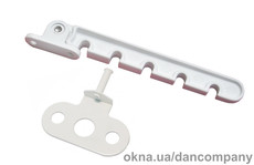 Ограничитель открывания окна алюминиевый бел.