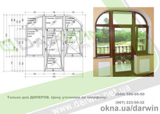 Балконный блок REHAU с ламинацией