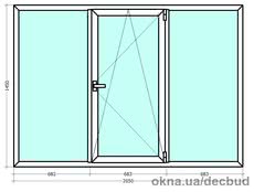 Металопластикове вікно з 5-ти камерного профілю
