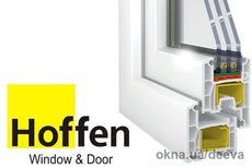 Окно стандартное бюджетное 1,3*1,4 Hoffen-4k