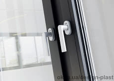 Противовзломная оконная ручка Rehau Linea Design белая