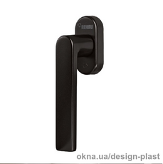 Противовзломная оконная ручка Rehau Linea Design коричневая