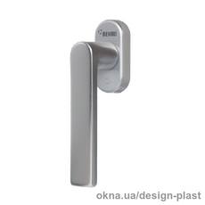Противовзломная оконная ручка Rehau Linea Design сталь матовая