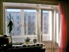 Балконный блок Rehau Euro-Design 70
