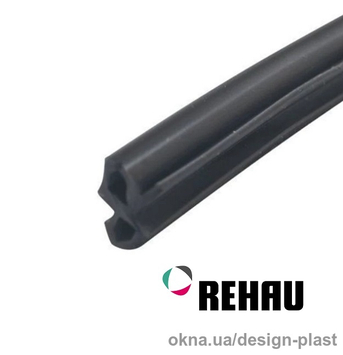 Ущільнювальна гума склопакету REHAU Рехау EPDM чорна (Оригінал) Ущільнювальна гума склопакету REHAU Рехау EPDM чорна (Оригінал)