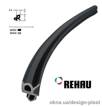 Уплотнительная резина стекла REHAU Рехау EPDM черная (Оригинал)