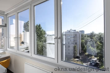 Вікно на лоджію Rehau Euro-Design 70