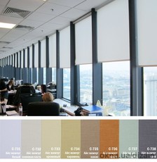 Рулонные шторы с эффектом теплового зеркала (солнцеотражающие), тканевые ролеты