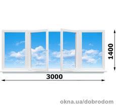 Балконная рама прямая