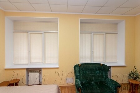 Комбенация Фальн-шторы и Тканевых роллет!