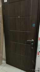 Броньовані двері 2мм метал 96см ліві горіх