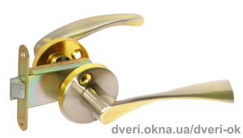 Ручки с защелкой Fortezi A-16012 SN/GP Ручки с защелкой Fortezi A-16012 SN/GP