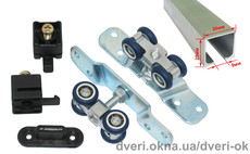 Раздвижная система для дверей EKF E-120100-02 (40кг) с профилем 1.5м