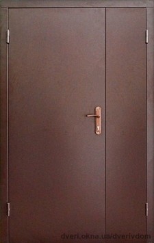 Тамбурные металлические входные двери Техно 2 в коридор 120 см.