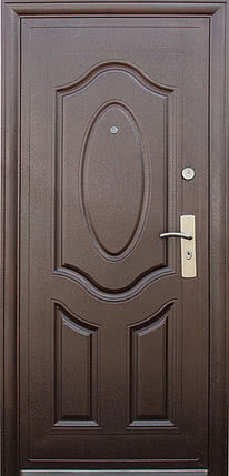 Китайские уличные входные двери ТР-С 150 автолак медь, утеплитель минвата