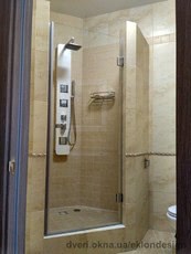 Раздвижные душевые двери, или распашные в нишу на заказ