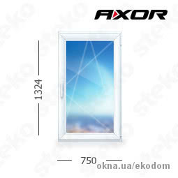 Акция! Готовые окна Steko S500 со склада 1324х750