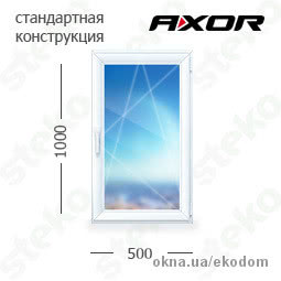 Акция! Готовые окна со склада Steko S300 1000х500