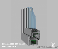 Металлопластиковые окна SALAMANDER BluEvolution 73