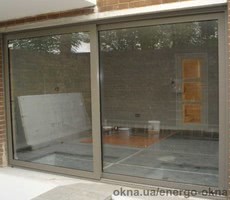 Алюминиевая теплая раздвижная дверь 2500х2200