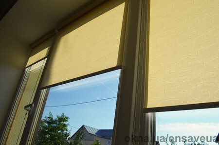 Установка окон в частном доме+тканевые ролеты