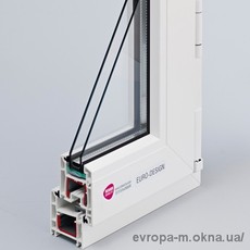 Окно металлопластиковое Rehau 1000х1000мм белое поворотно-откидное