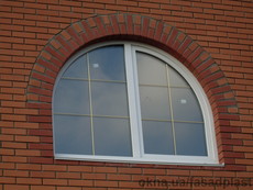 Окна Rehau металлопластиковые, арочные