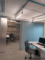 Стеклянные раздвижные перегородки