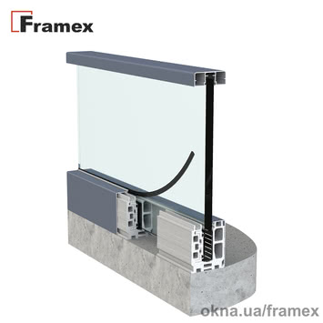 Стеклянные ограждения Framex Glass-line FXGL110-01-2
