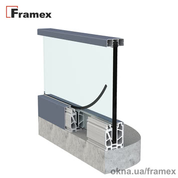 Стеклянные ограждения Framex Glass-line FXGL110-02-1