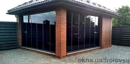 Безрамное остекление.система TIARA MAX FLAT