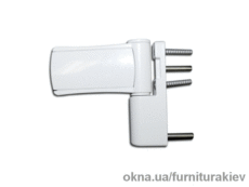 Регулируемая дверная петля Solid 120кг белая