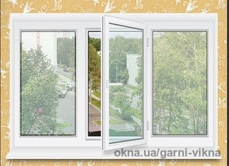 Вікно металопластикове 2100 * 1400 Підвіконня / Відплив / Сітка. Енергозбереження.