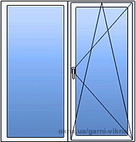 Окно металлопластиковое 1300*1400 Подоконник/Отлив/Сетка. Энергосбережение.