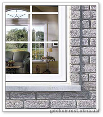 Окно с шпросами в частный дом 18 мм белый.