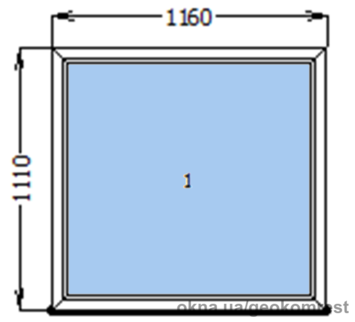 Готовые окна 2 шт (1160х1110)