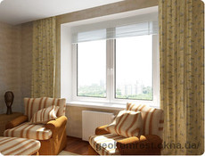 Пластиковое окно 1200*1400 из профиля алюпласт.