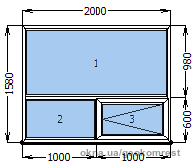 Готовое пластиковое окно