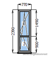Готовое пластиковое окно от 
