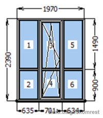 Готовые окна для остекление балконов по очень низкой цене. -70%