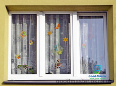 Окно на кухню на Оболони утеплённое с монтажом 1480*1430