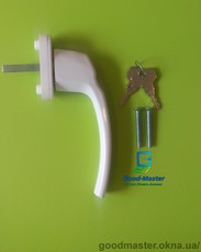 Ручка с замком и кнопкой для ПВХ окон от компании Good Master