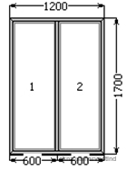 Пластиковое окно Rehau 1200x1700 мм
